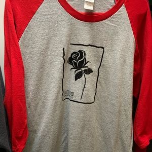 Little Red Creation Co. Rose Logo Baseball Tshirt